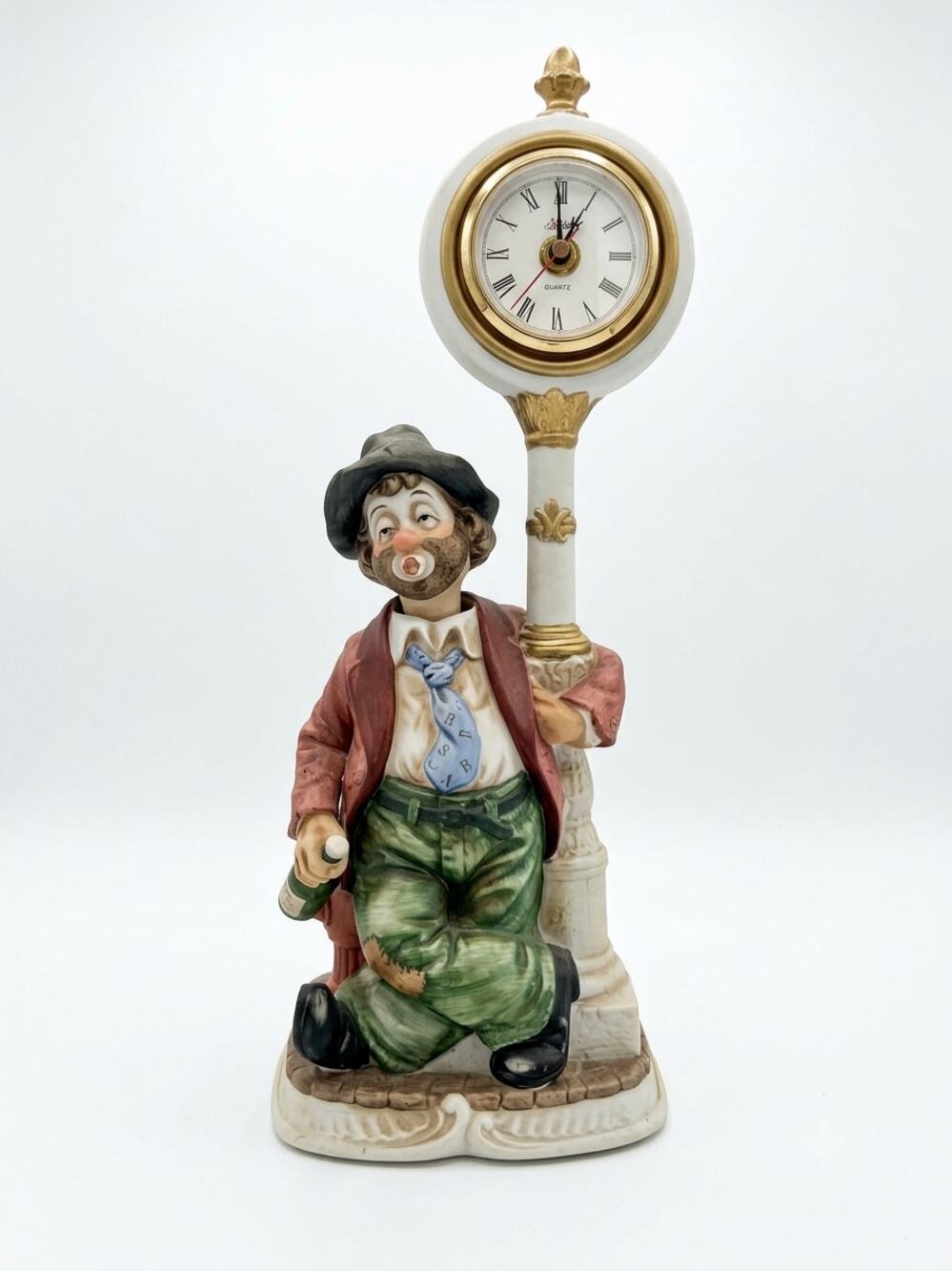 Vintage Waco Melody in Motion "Clockpost Willie" Animated Figurine Clock